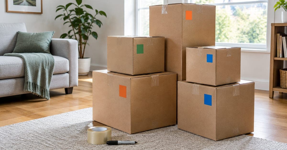How to Label Moving Boxes: Numbers, Colors and QR Codes Compared